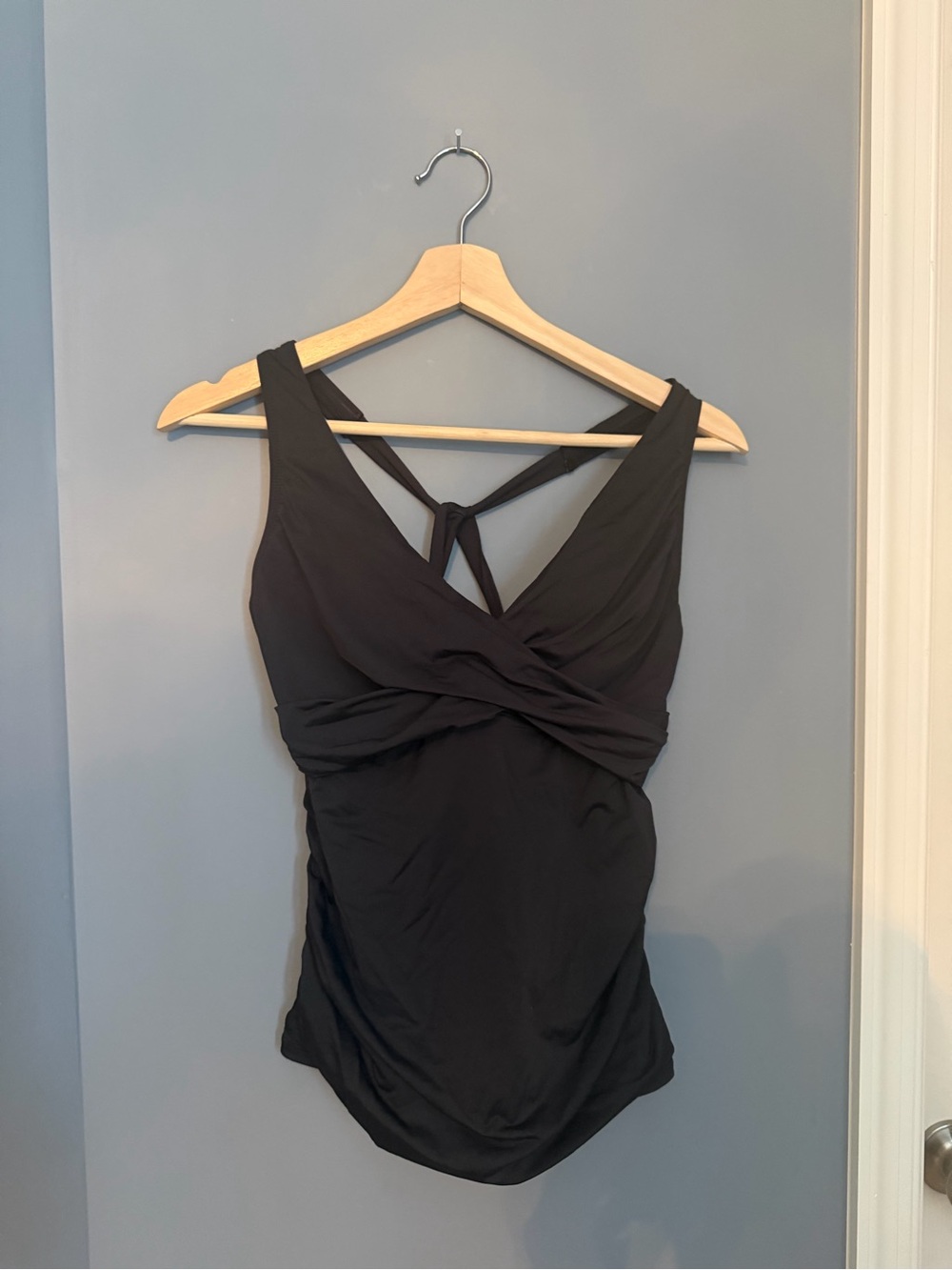 Jantzen Swimsuit/Tankini Top in Black with underwire and tie back
